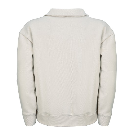 Earth Shades unisex half-zip sweatshirt, warm beige | Emirates Official ...