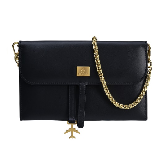 Italian leather crossbody chain purse | Emirates Official Store