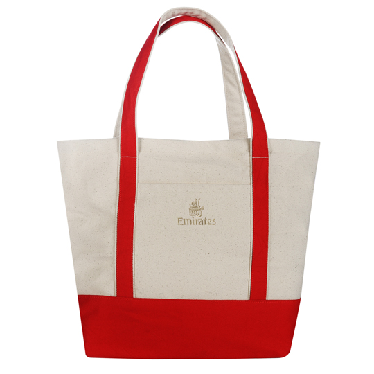 Summer Days canvas tote, red HS Code 4202 2240 30 Emirates Official Store