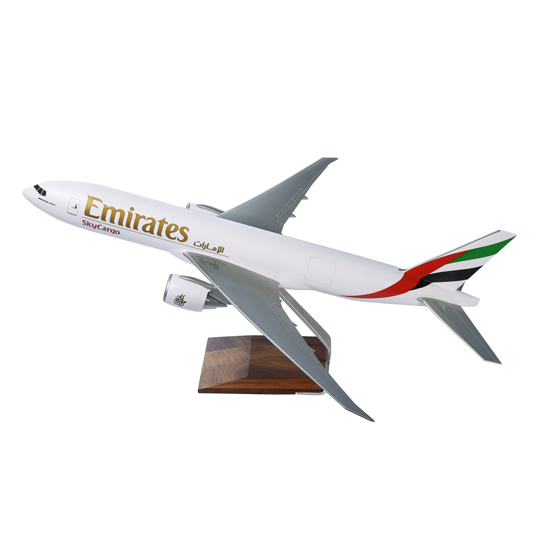 Emirates Boeing 777-200F 1:100 scale Skycargo aircraft model
