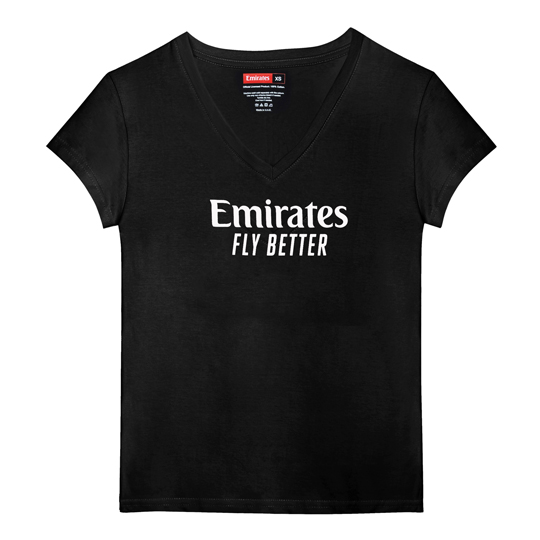 emirates t shirt black