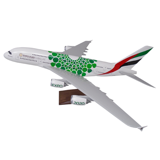 Expo 2020 Sustainability A380 1:100 scale aircraft model